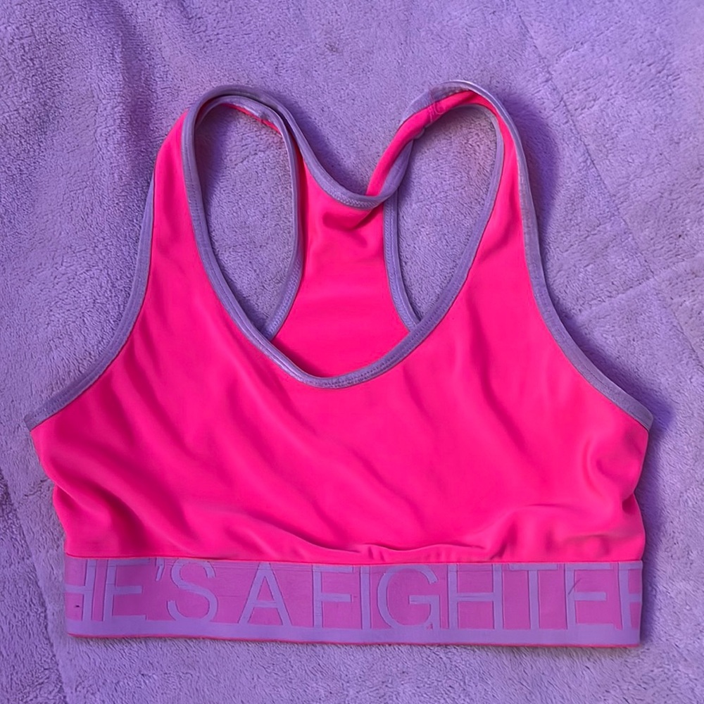 Bright pink/sports bra/forget the brand/XS